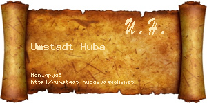 Umstadt Huba névjegykártya